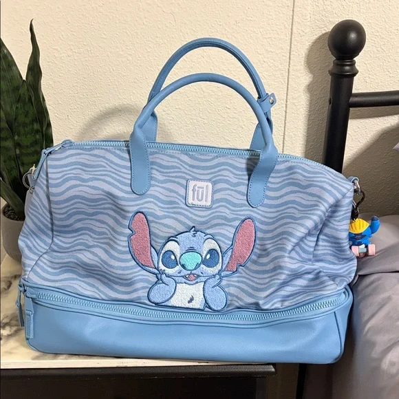 Disney Light Blue Stitch Weekender NWOT - Picture 1 of 11